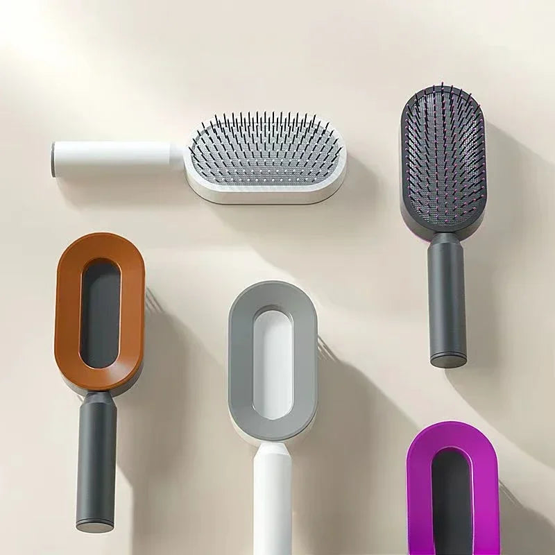 Peigne de massage, brosse à cheveux autonettoyante pour femmes, peigne à cheveux rapide à une touche, coussin d'air 3D, outils de coiffure, peigne airbag